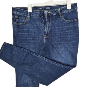 Old Navy Jeans Womens Size 14 Blue Denim Stretch Super Skinny Leg 5 Pockets Cute
